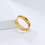 Herren-Ehering aus Edelstahl, Gold, 6 mm, Größe 11 3