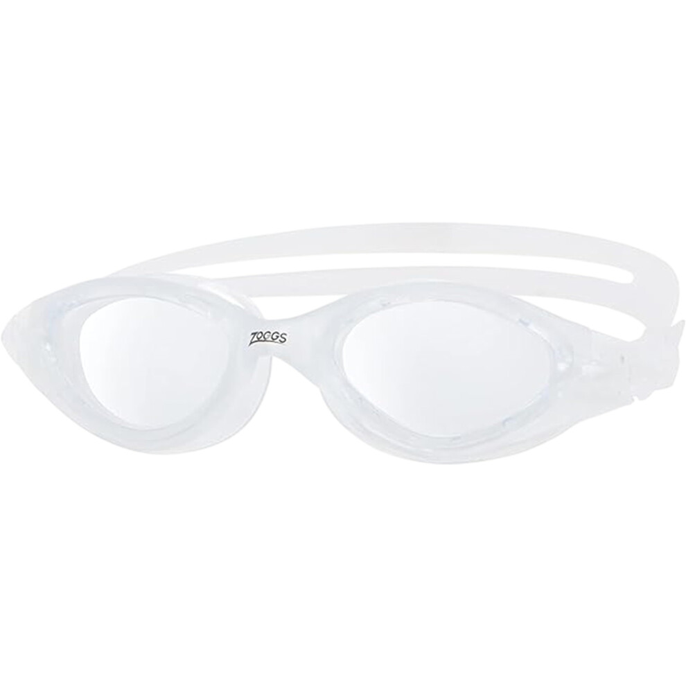 Zoggs Panorama Swim Goggles With Clear Lenses - Anti-Fog, Uv Protection, Quick Adjust Strap, Wide Vision Adult Swimming Goggles