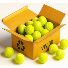 VIV 30 Pack Tennis Balls Bulk, Advanced Practice Balls Pressure Bouncing 53in High Durable, Official Size Pet Dog Playing Ball, Good for Tennis