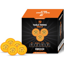 ZOROOX High-Performance 3-Star Table Tennis Balls - Pack of | 9, 18, 36 or 72 | Orange or White | 40+ ABS Competition Grade Ping Pong Balls