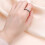 Women's Stainless Steel Ceramic Wedding Band Ring Silver 4