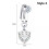 Fake Belly Button Ring Non-Piercing CZ Dangle Navel Jewelry 7