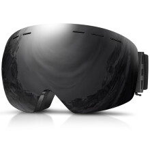 DADA-PRO Ski Goggles Mens Women Skiing Goggles Adults Over Glasses OTG Anti Fog Frameless For Snowboard Jet Snow 100% UV Protection Helmet Compatible