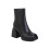 Damenstiefel, einfarbig, dicker Absatz 5