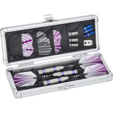 Casemaster Accolade Aluminum Dart Case Holds 3 Steel Tip and Soft Tip Darts, Slim Profile Fits into Your Pocket While Keeping Your Darts Pristine