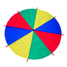 LEADSTAR Kids Play Parachute Multicolored Play Tent with 8 Handles,Kids Rainbow Parachute Toy,Outdoor Indoor Play Equipmen Lawn Games Picnic Blanket
