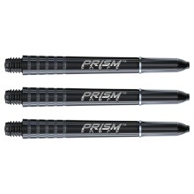 WINMAU Prism Force Solid Black Medium Polycarbonate Dart Stems - 1 set per pack (3 shafts in total)