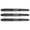 winmau WINMAU Prism Force Solid Black Medium Polycarbonate Dart Stems - 1 set per pack (3 shafts in total) 1