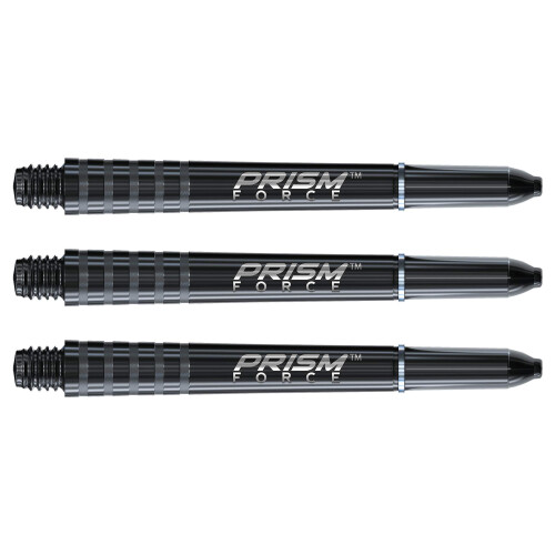 winmau WINMAU Prism Force Solid Black Medium Polycarbonate Dart Stems - 1 set per pack (3 shafts in total)
