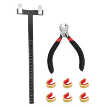 ANCLLO Bow String Nocking Points Pliers Strings Knock Set T Shape Bow Square Ruler Recurve Bow Turning Kit Archery Bow String Nocking Points Plier