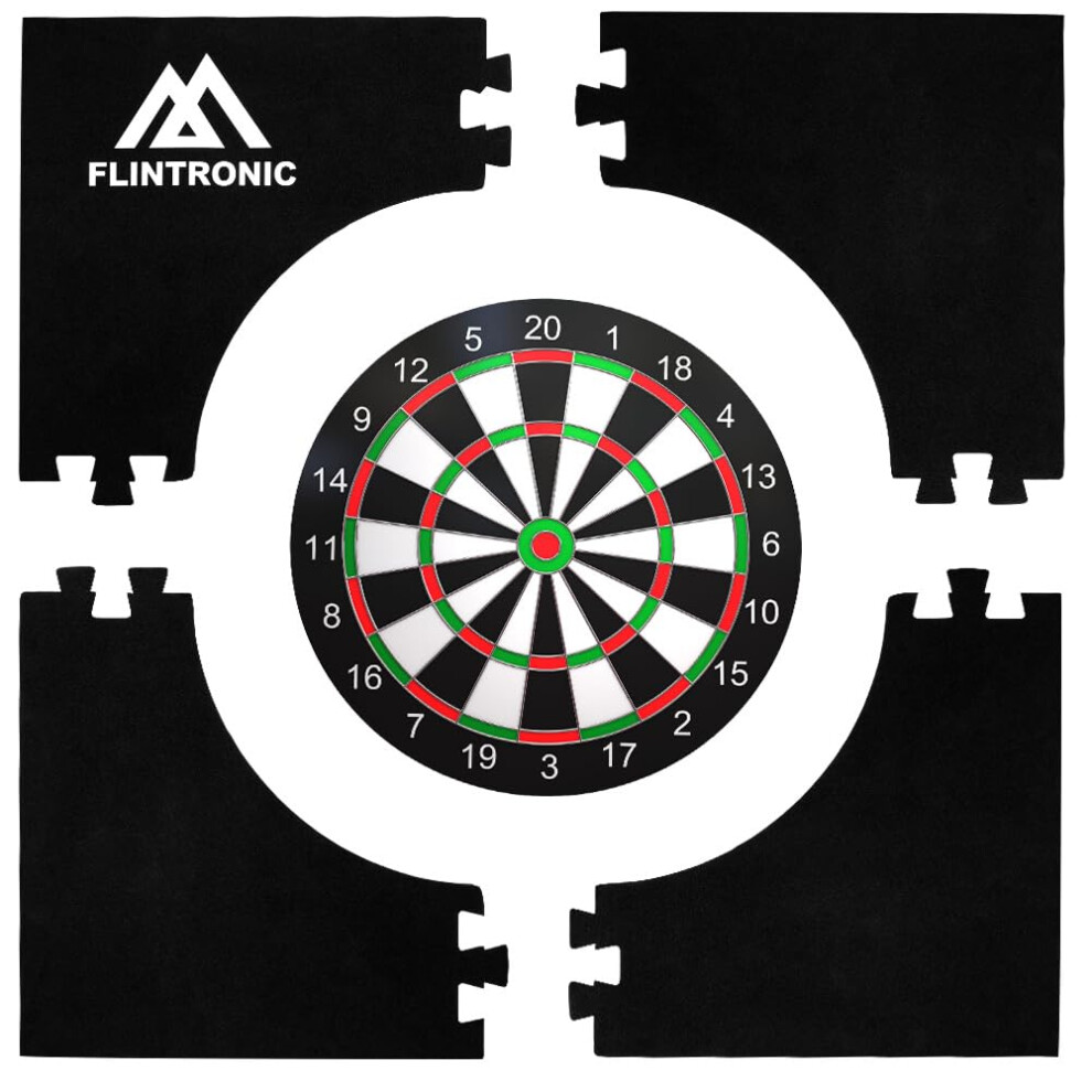 Photos - Darts Flintronic Dartboard Surround, Universal Dartboard Wall Protection Board, Lightweight EVA Jigsaw Ring Design, Portable Dart