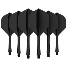 CyeeLife Integrated Dart Flights & Shafts, Dart Flight & Stems - 6 Pack, 2BA Thread | One-Piece Design for Enhanced Durability and Precision (6 Pack,