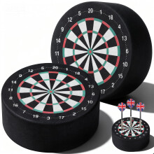 Zocipro 2Pcs Dart Holder, Mini Dart Station, 10cm Diameter, Darts Storage Rack For Soft & Steel Tip Darts, Dartboard Accessories (Black)