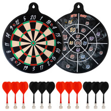 Ruthless | Battle Board | Family Duel Sided Dartboard Game | Magnetic | Inc 4 Sets of Magnetic Darts.