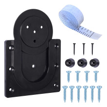 Dart Board Bracket Black, Professional Dart Board Accessories Hanging Dartboards Includes Dartboard Bracket, Screws, Wall Hanging Hooks and Tape