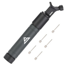 Sports Stable Ball Pump with 5 Needles. Dual Action Air Pump for Your Football, Rugby Ball, Volleyball, Basketball, Handball and Other Inflatable