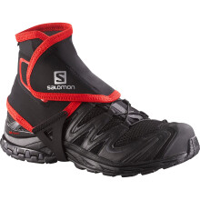 Salomon Trail Gaiters High Unisex Ankle Gaiters, Perfect for Hiking, Black, Large