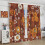 Vintage floral curtains boho daisy pattern 63" W x 63" L 5