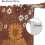 Vintage floral curtains boho daisy pattern 63" W x 63" L 7