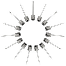 Mobi Lock 15 Pcs Ball Pump Inflation Needle - Stainless Steel Air Pump Needles - Ideal for Blowing Up Football, Basketball, Volleyball, and All Other