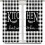 Rustic Kitchen Curtains Black White Buffalo Check 55" W x 7