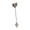 Retro Arrow Industrial Scaffold Barbell Ear Piercing 8
