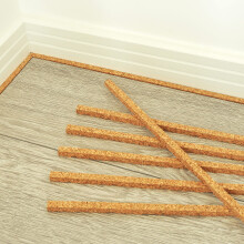 SPD UK Cork Expansion Flooring Underlay Gap Insert Strips - 600mm x 10mm x 10mm - (Coverage Length: 18 Meters) - Pack of 30