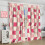 Rose Red Pink Checkered Boho Thermal Curtains 2 Panels 4