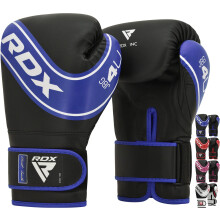 RDX Kids Boxing Gloves, 6oz 4oz Junior Training Mitts, Maya Hide Leather Ventilated Palm, Muay Thai Sparring MMA Kickboxing, Punch Bag Speed Ball