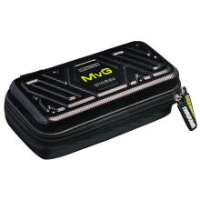 WINMAU Michael Van Gerwen MvG Armor G1 Darts Wallet - Black & Green Darts Case Holds Fully Assembled Darts and Accessories - Impact Proof,