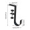 Fireplace Stocking Holder Black Adjustable Heavy Duty Hook 2