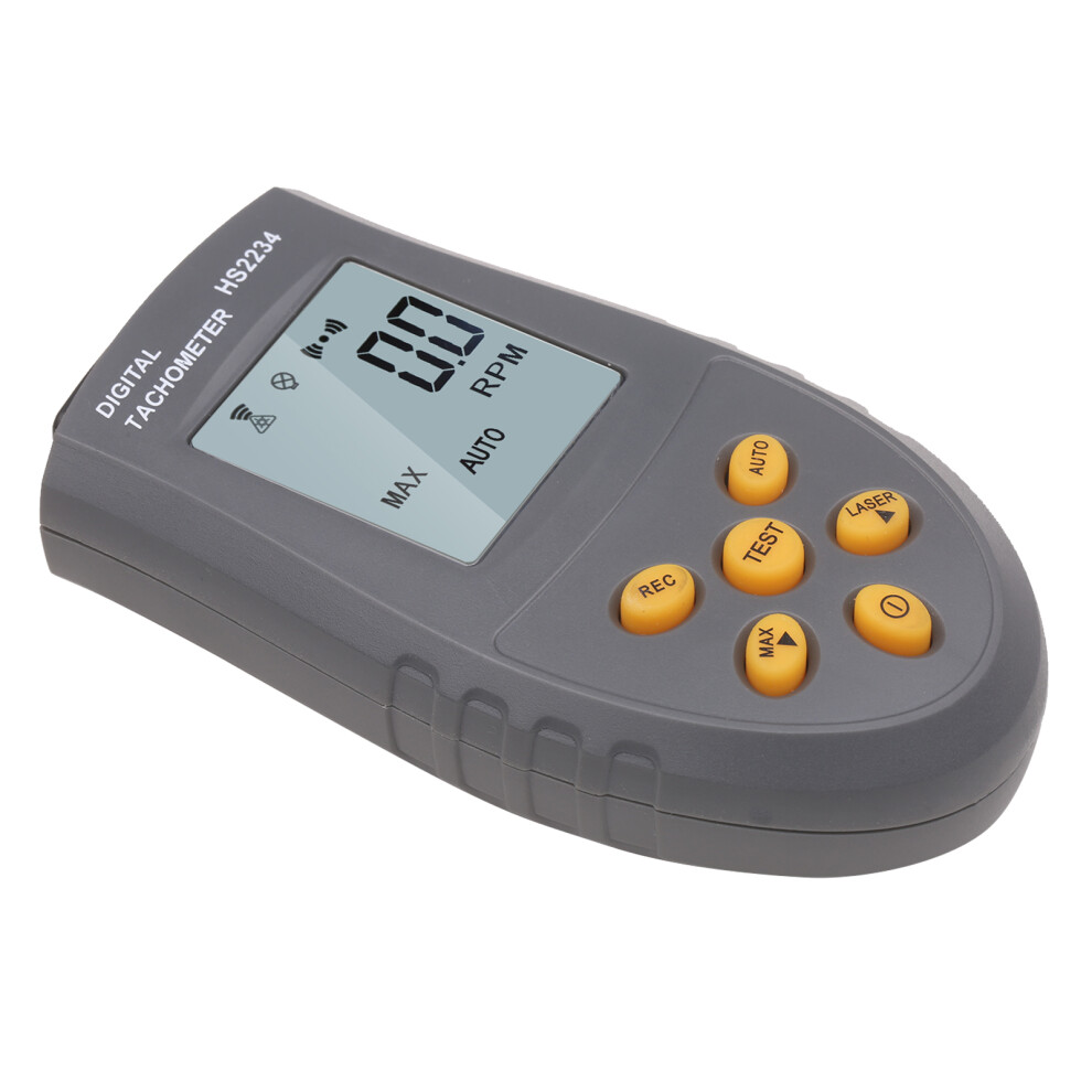 Portable Digital Laser Tachometer 99999Rpm Lcd Backlight 11X6x2.5cm 5071391855369