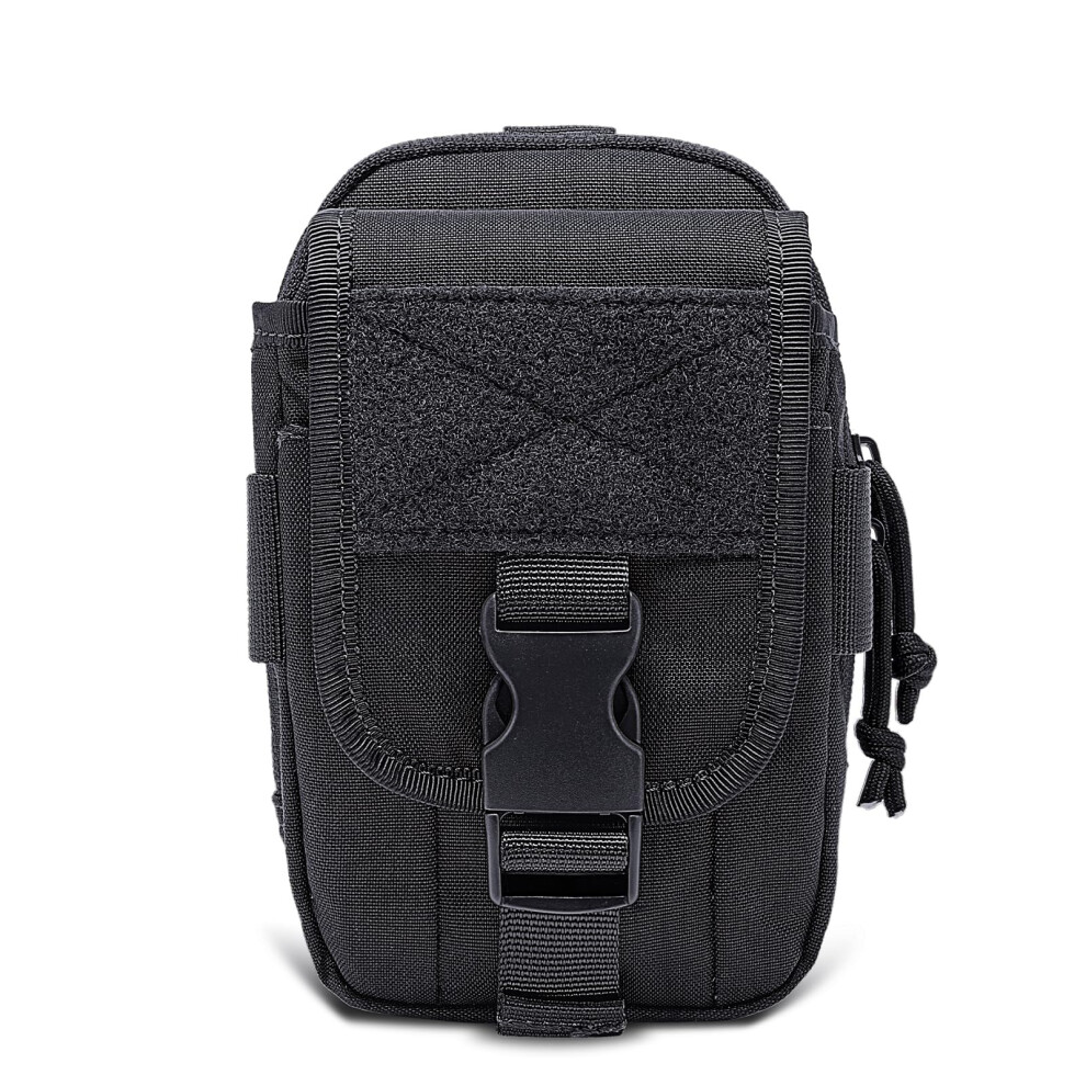 Tspro Tactical Molle Edc Pouch, Utility Belt Pouch, Durable Organizer Phone Holster, Military Gear Gadget Pocket (Black) 5051224325276