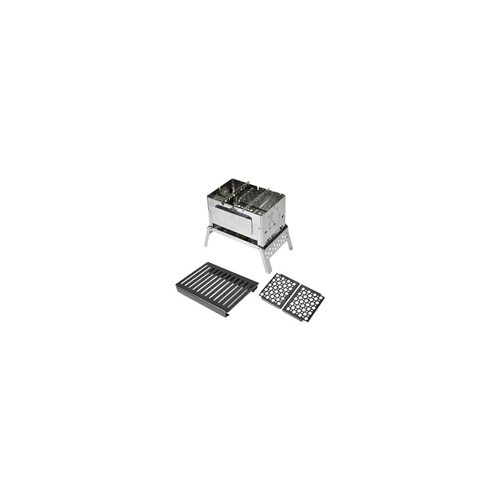 ?'s Sho's B-6 Kun, Japanese compact charcoal Portable Grill, 3 Piece Set, 500g, solo camping, used in Anime-image-OPC-PSVZNMM-NEW