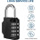 4-Digit Combination Padlock for Lockers and Storage (2 4