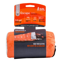 Adventure Medical Kits Escape Lite Bivvy Shelter-Orange Weight 156 g 810 mm x 2080 mm Breathable Windproof & Water Resist Reflects 70% Body Heat &