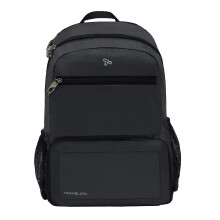 Travelon Anti-theft Packable Backpack Backpack, Black, Open 10.5 x 17 x 6 Packed 10.5 x 6 x 1, Anti-theft Packable Backpack