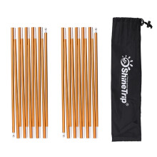 Azarxis Tent Pole Replacements Set of 2, Aluminum Tent Rod with Elastic Shock Corded Adjustable Tent Support Frames Repair Kit Tent Accessories