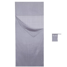 Vagabag- Luxury Silk Sleeping Bag Liner - 100% Natural Silk Travel Sheet - Anti Mosquito, Anti Bugs - Compact and Ultra lightweight (Harbor grey, XL 1