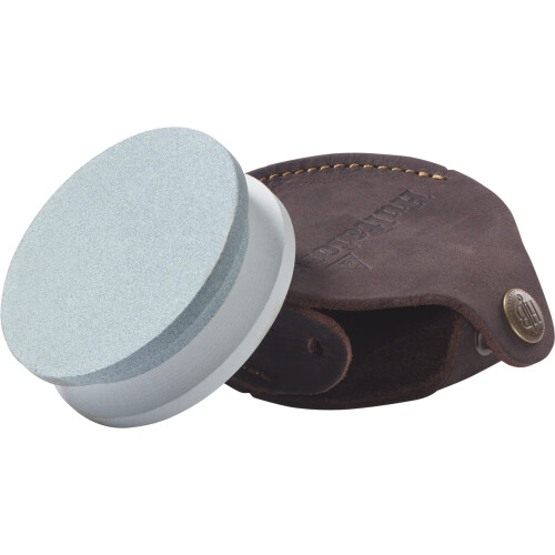 Hultafors Swedish Axe Griding Stone with Leather Pouch, Grey
