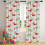 Cortinas de Natal em poliéster com isolamento térmico, 42x84 polegadas (2 unidades). 4