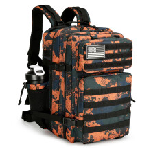 KXBUNQD Military Tactical Backpack 45L Hiking Backpacks Men Women Molle Army BackPack Daypack for Camping Fishing Travel, Mars Camo, Daypack Backpacks