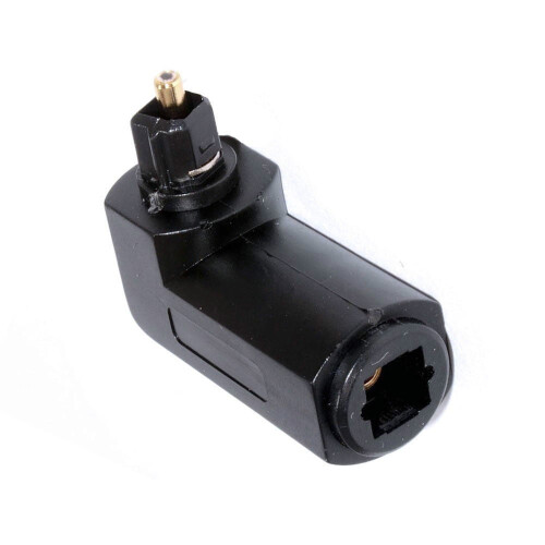 Optický audio adaptér Toslink, samec-samica, 90 stupňov 1