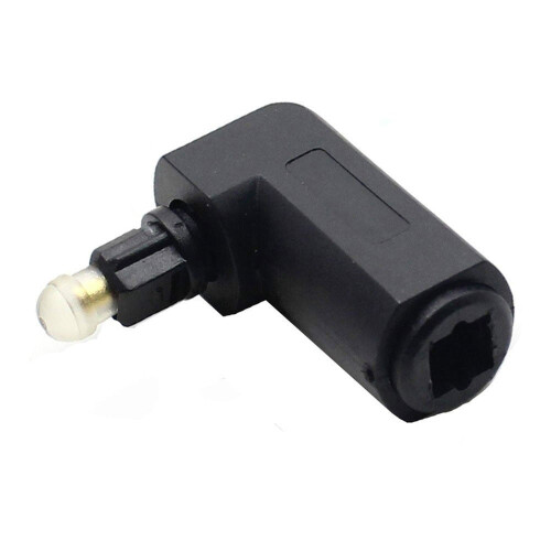 Optický audio adaptér Toslink, samec-samica, 90 stupňov 2