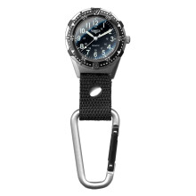 Dakota Backpacker Clip, Clip Watch, Nylon Carabiner Strap, Lightweight Watch, Outdoor Gifts for Men and Women, Use for Fishing, Hunting, Golf and