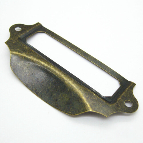 Maniglie per cassetti porta etichette, 8 pezzi, 90x40 mm 1