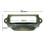 Maniglie per cassetti porta etichette, 8 pezzi, 90x40 mm 6