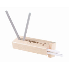 Lansky Unisex's 4-Rod Deluxe Turn Box Sharpener-Yellow, one size