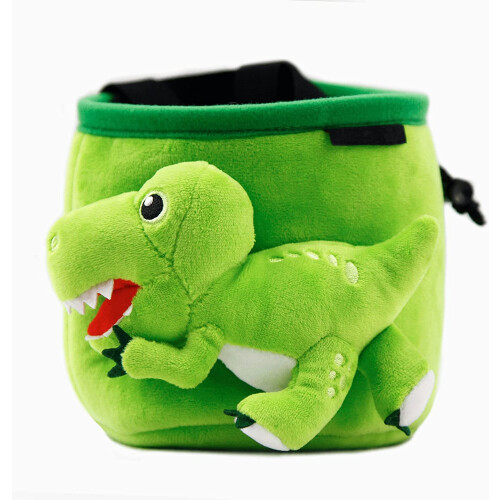 YY Vertical T-Rex Chalk Bag for Climbing Green One Size