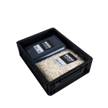 BOXIO Toilet UP: Booster Seat for Separating Toilet - Includes Hemp Litter and Practical Shaker - 15.7" x 11.8" x 4.7"